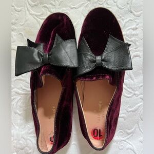 Kate Spade Velvet Slip on Sneakers